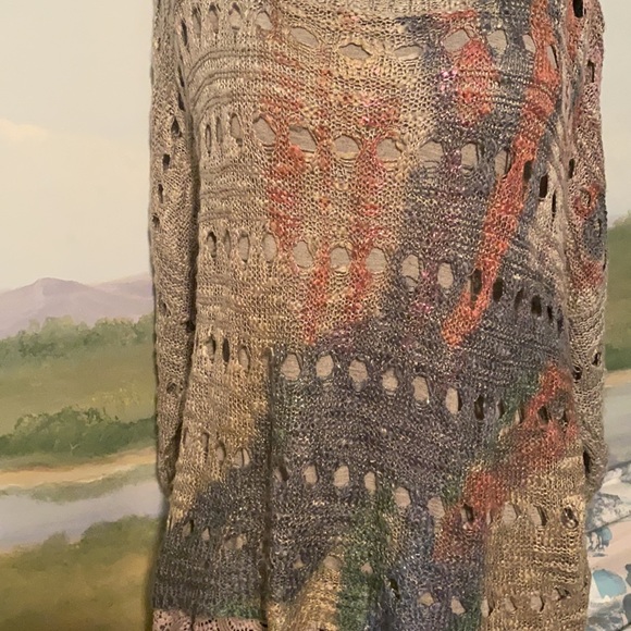 LuLu sweater- hand painted gorgeous colors - Picture 10 of 12